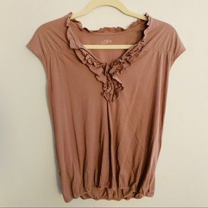Ann Taylor Loft Sleeveless Taupe Blouse Medium